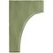 Ekena Millwork 5 1/4"W x 4"D x 6"H Clarksville Wood Vintage Decor Bracket, Restoration Green BKTWD05X04X06CVGR - alternate 3